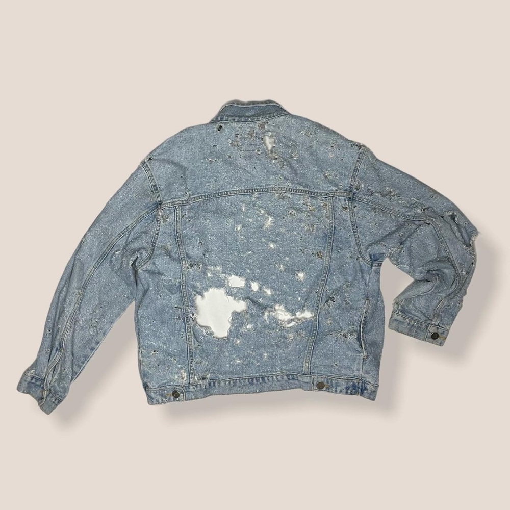 Distressed Denim Jacket - Picture 2 of 7